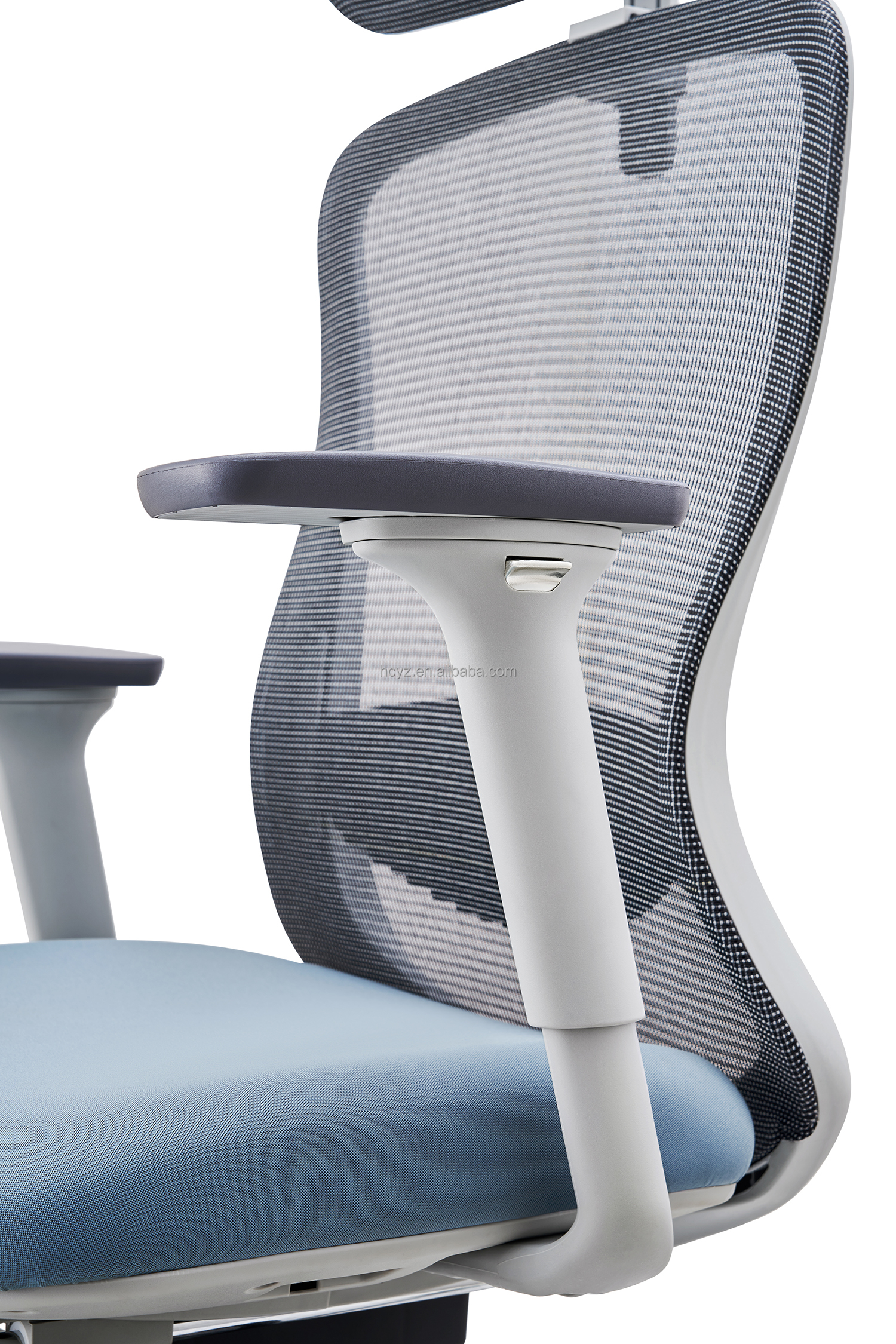 Commercial Furniture 3D Adjustable Executive Ergonomic Chair with Stainless Steel Frame