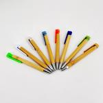 Creative Promotional Bamboo Wood Pen 1.0mm Environmently Retractable Ballpoint