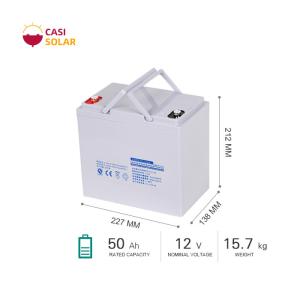 China EPS Gel Solar System 50Ah Valve Regulated Sealed Battery wholesale