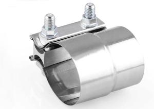 China Heavy Duty Stainless Steel Lap Joint Exhaust Band Clamp Exhaust Clamp Butt Joint wholesale
