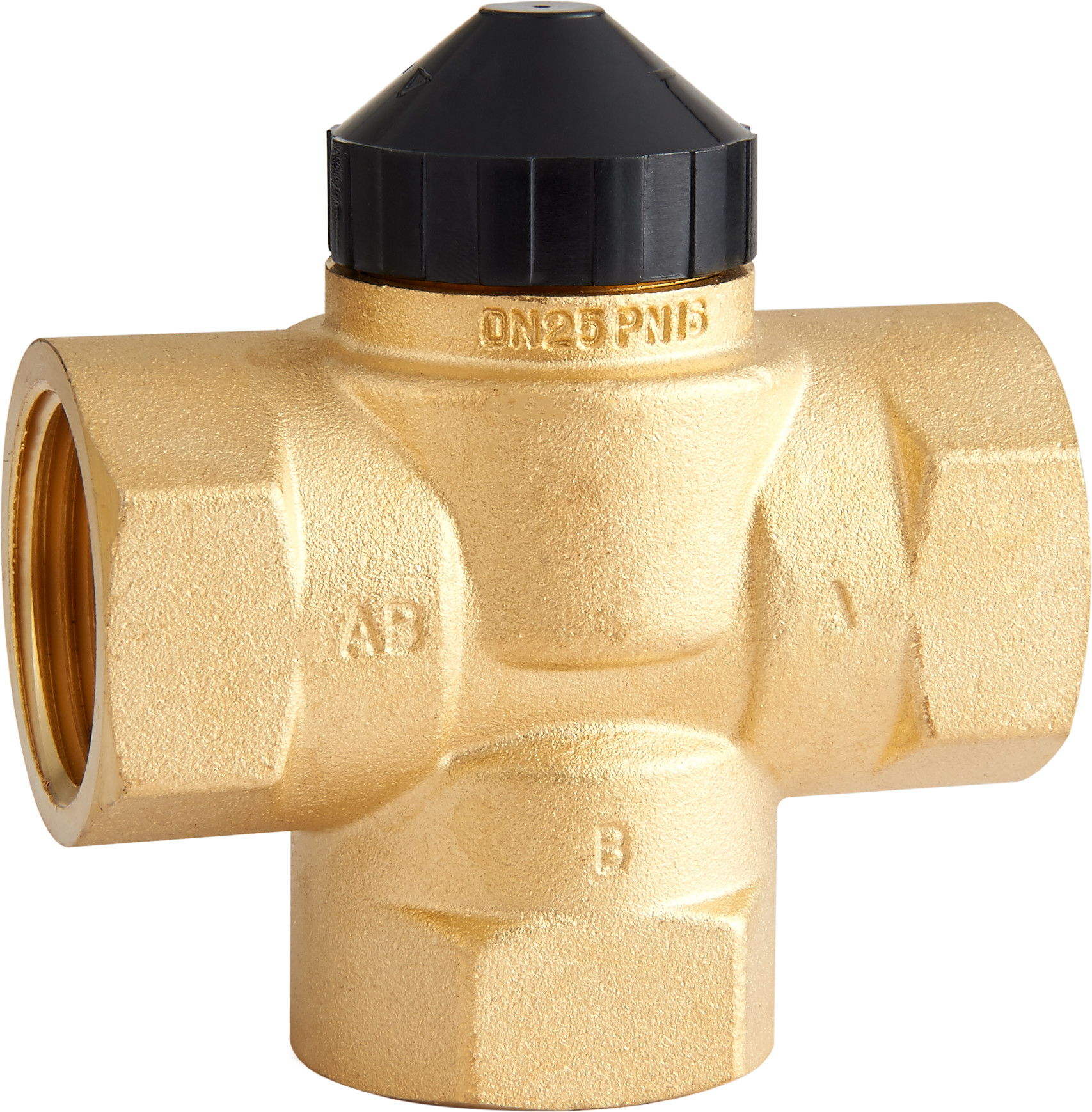 7103 DN25 1 inch Equal Tee model Switching Valve workable with Thermoelectric Actuators for HVAC central control systems