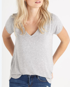 Custom Logo V Neck Clothing T Shirt Women