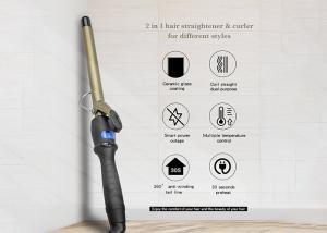 China Portable PTC Ceramic LCD Pink Curling Iron Hair Crimper Hair Waver Hair Curler wholesale