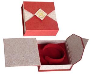 China custom logo fashion luxury paper cover paper bracelet box wholesale