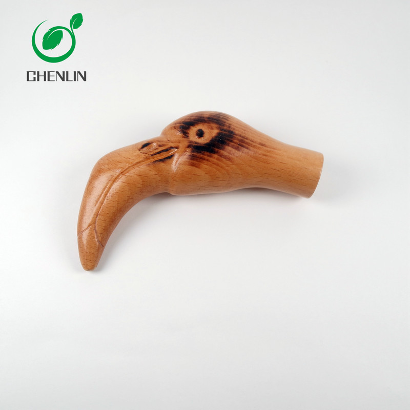 Walnut Solid Stick Umbrella Handle Rust Resistant For Outdoor
