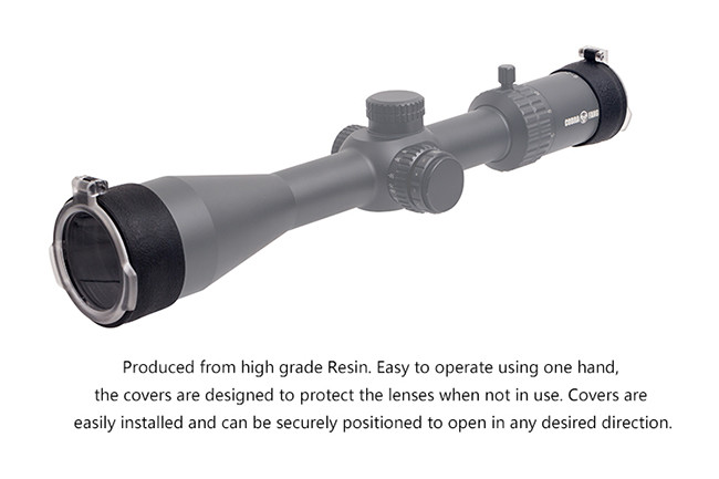 50MM Flip Up Scope Covers Hunting Accessories For Riflescopes Scope - Clear