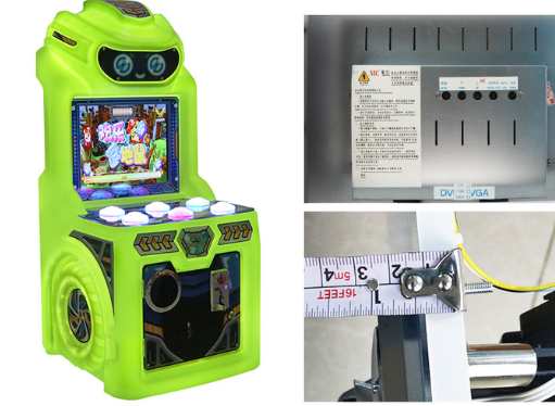 Amusement Park Mini Kids Games Machine Coin Operated Button Game Machine