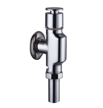 Brass Low Pressure Toilet Flush Valves / 0.05 - 0.9MPA Commode Flusher Chrome