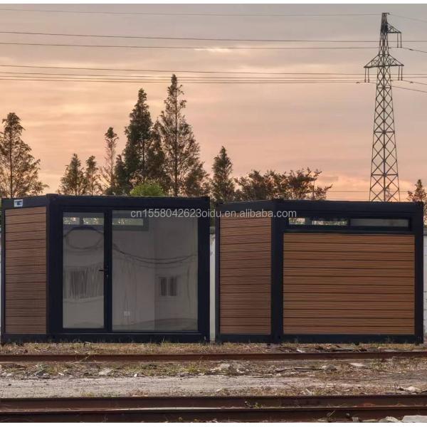 Main Structure Galvanized Steel Square Tubes 10ft 20ft Prefabricated Container Wooden House for Office Assembly House