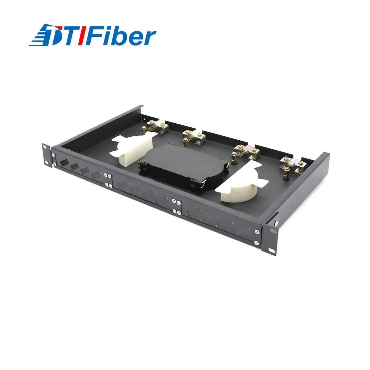 1U 19 Inch Fiber Optic Patch Panel 24 Port Fixed Type