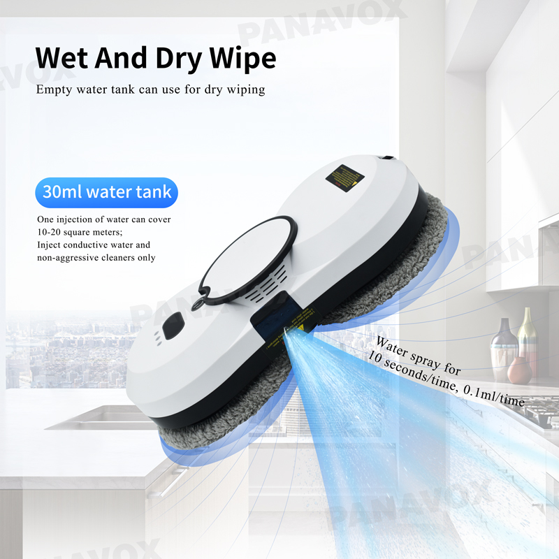 Control mode Remote Control app Huidi Portable Vacuum Window Cleaner Robot for Household