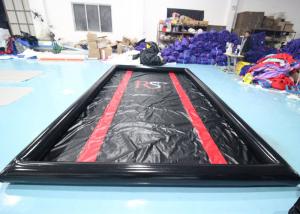 China Black PVC Tarpaulin 5x3m Inflatable Car Washing Mat wholesale