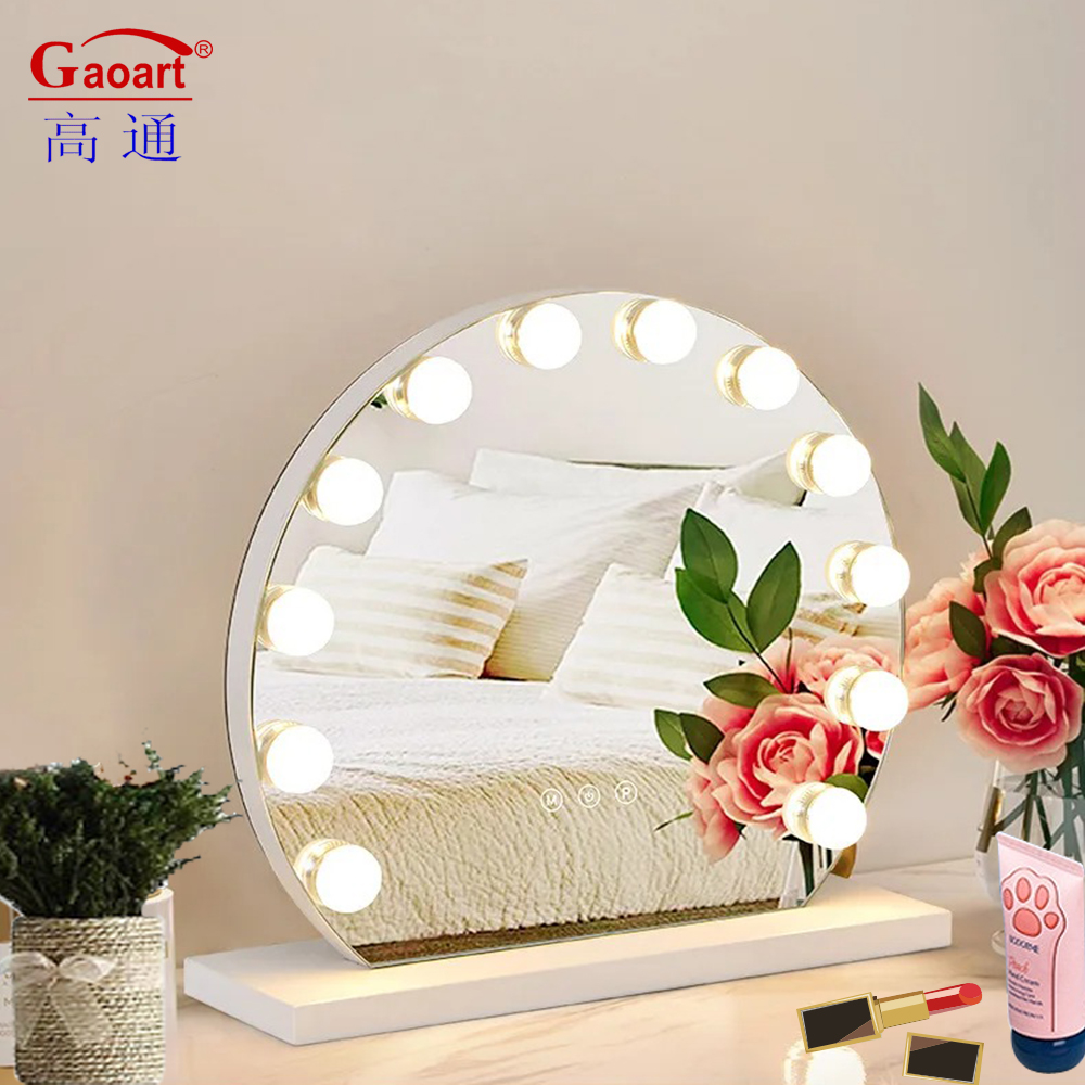 Extra LOGO Yes Custom Chrome LED Light Bulb Hollywood Mirror for Fashionable Vanity