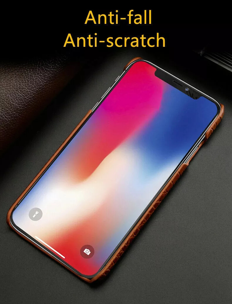 Fashion element Genuine Leather Classic Customized Cell Cover For iPhone 12 Pro Max