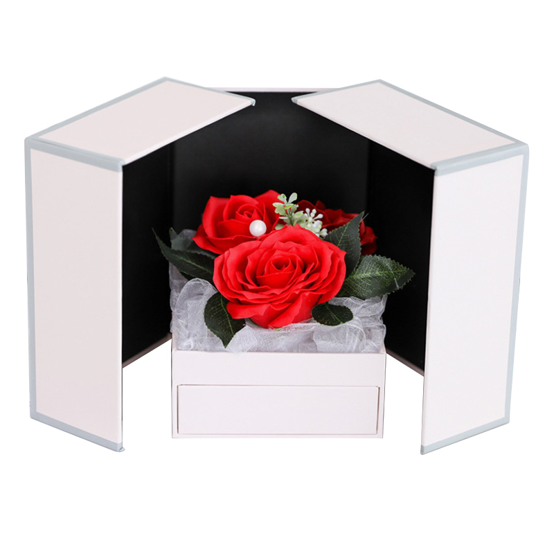 Varnishing Magnetic Magic Cube Double-Door Openning Gift Box for Customized Surprises