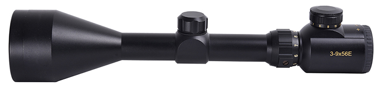 3-9x56 1'' R12 Red Illumination Sight for Hunting Length 315mm Aluminium Alloy Body