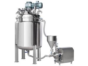 China Flange Mount Double Jacketed Mixing Tank Vacuum Powder Homogenizer wholesale