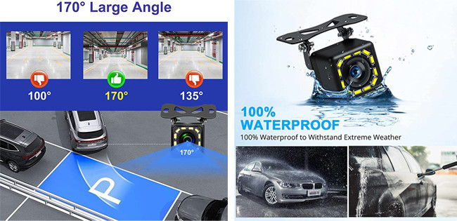 Reverse Camera Car Accessories Car Waterproof And Night Vision Camera Parking Link