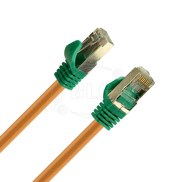 RJ45 Stranded Wire Cat7 STP Ethernet Cable , Pure Copper Shielded Patch Cable