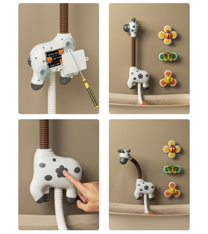 Water Spray Toy for Kindergarteners Hugging Baby Bear Shower in Electric Bathroom