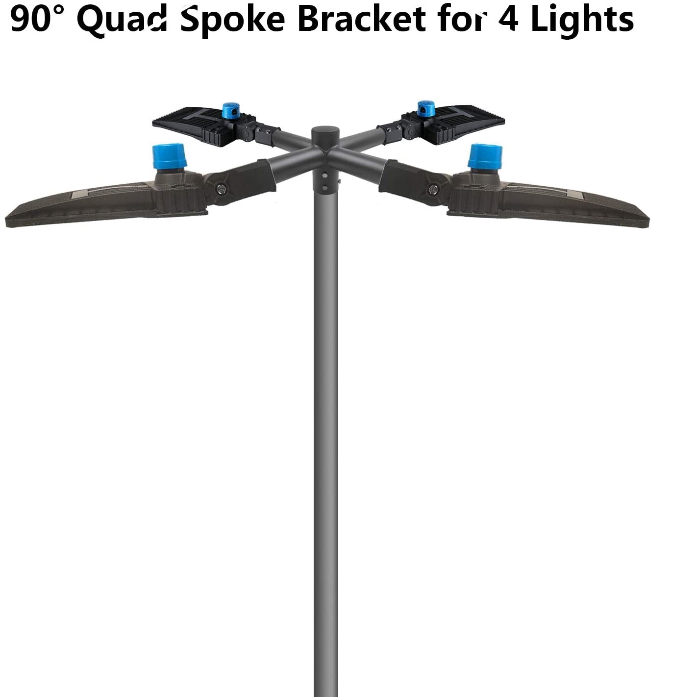Anodized 180 Degree Twin Spoke Bracket Mounting Accessories for LED Parking Lot Light