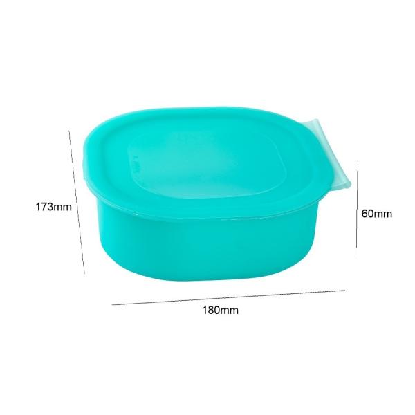 Silicone container set packed in lunch bag
