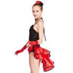 MiDee Dance Costume Latin Dress For Women Sweetheart Camisole Sequins