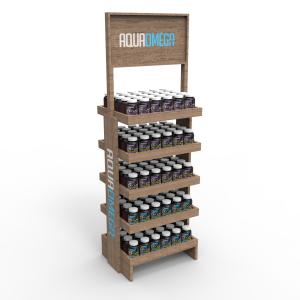 China New arrival wood display stand bottle display rack for healthcare products wholesale
