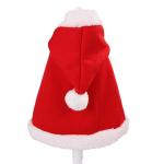 Christmas Style Luxury Cat Clothes Red Cloak Weight 0.15kg For Gift / Souvenir