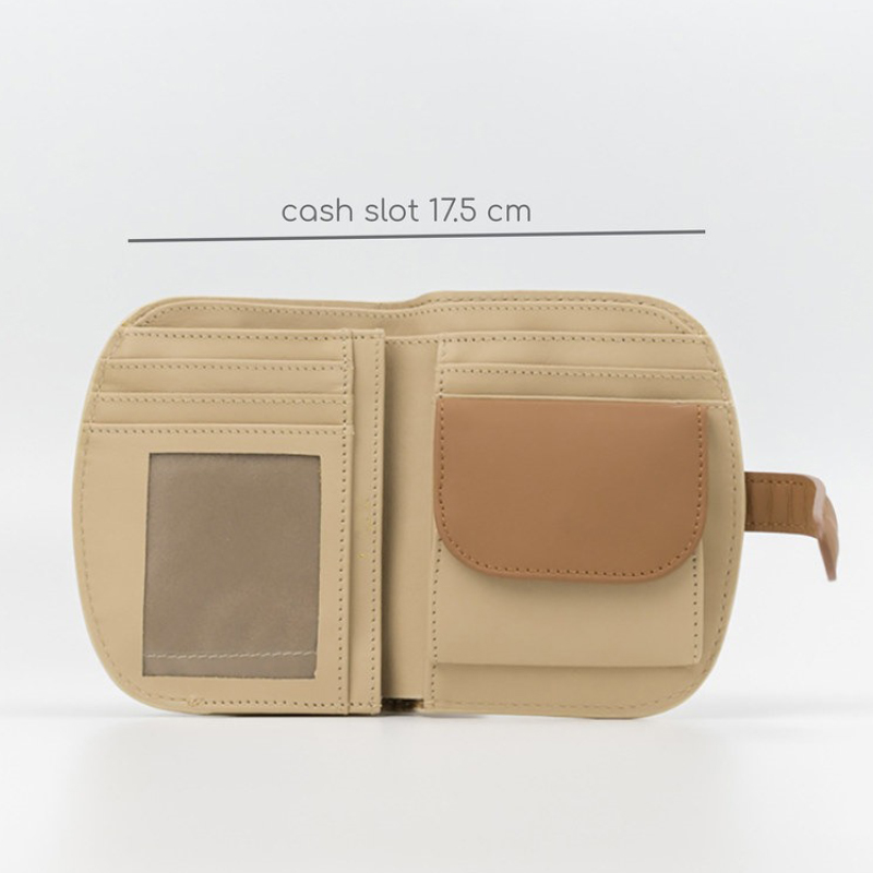 Fashionable Leather Shell-Shaped Mini Korean Version Ins Coin Purse Wallet for Ladies
