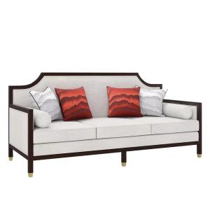 China Ergonomic Custom Upholstered Sofa New Chinese Style Furniture 225*84*95cm wholesale