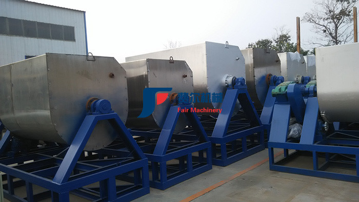Industrial Horizontal Ribbon Mixer Powder Mixer Dry Poultry Cattle Feed Mixer