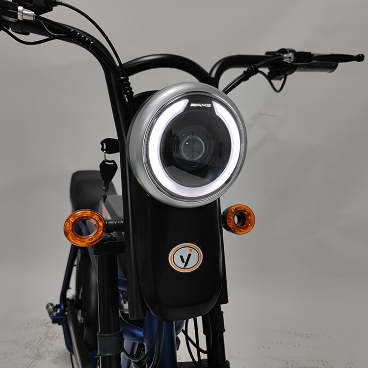 Retro E Bike GOMID 1000W Hub Motor Fat Tire Electric Bicycle with Full Suspension and High Capacity Lithium Battery