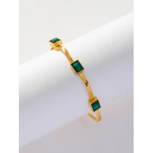 China Fashion Green Square Bracelet for Women Men Jewelry Gift wholesale