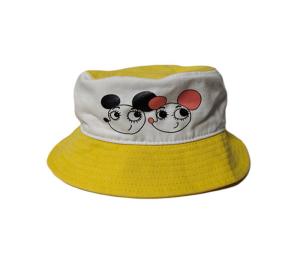 China Hot Sales ACE Kids Boys Girls Custom Silk Print Cartoon Cute Logo Soft Cotton Bucket Fisherman Cap wholesale