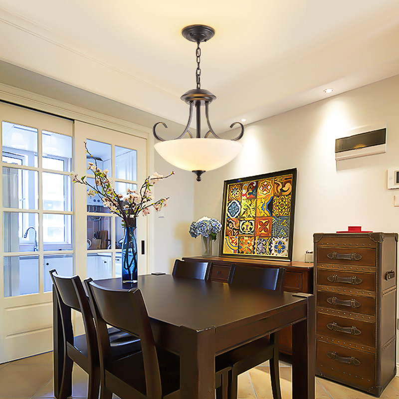 Modern Black Chandelier For Dining Hall Hallway Study Hotel Installed Light(WH-CI-159)
