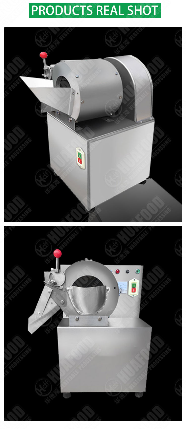 Vegetable Roots 200kg/H Cube Slicer Machine