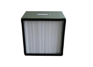 China Galvanized Steel Frame 0.3um Deep Pleat HEPA Filter For Cleaning Room wholesale