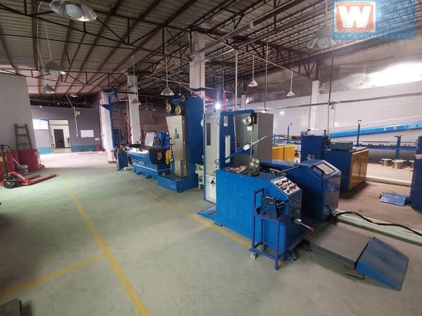 Antiwear Automatic Wire Drawing Machine , 21 Dies 150KVA Al Cu Wire Making