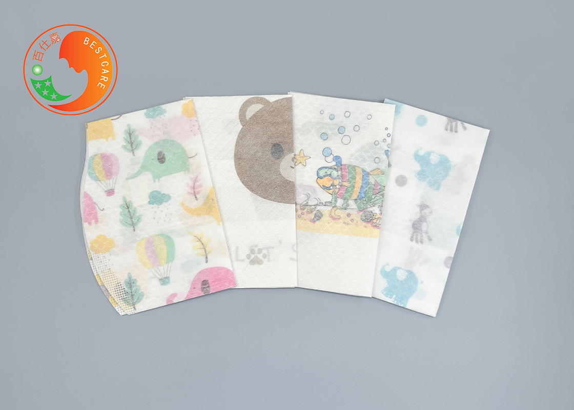 Anti Irritation Custom Disposable Bibs Anti Stain Wet Saliva for Travelling