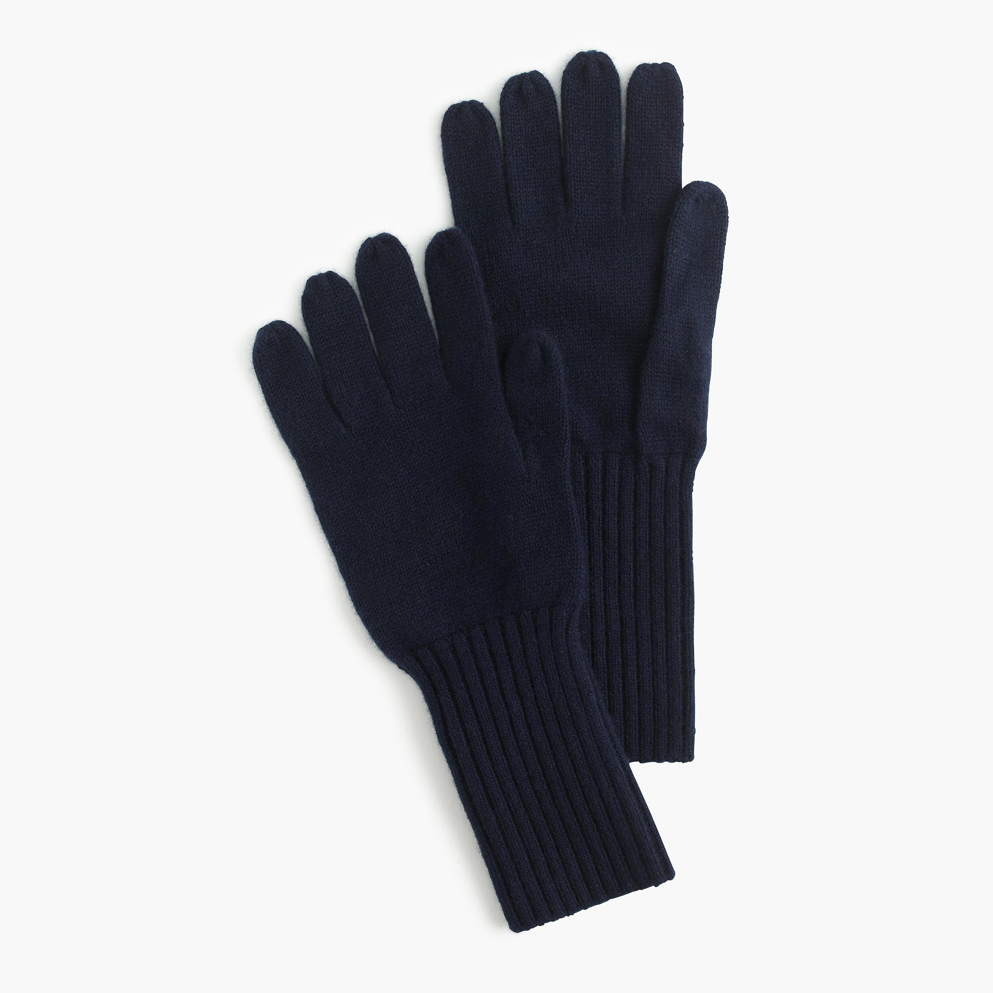 Conductive Finger Long Cashmere Gloves , Plain Soft Womens Knit Gloves