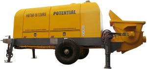 China Diesel Stationary Concrete Pump 6400*2160*2800mm 500L Oil Tank Customized Color wholesale