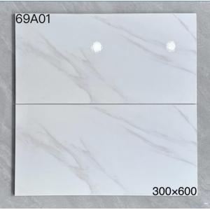 China Bathroom Kitchen Polished Marble Ceramic Tile 300x600 Bright Wall Stone wholesale