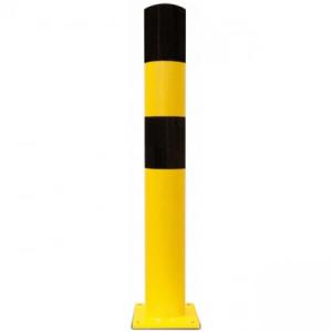 China 1200mm Heavy Duty Steel Bollards 1600mm Yellow Safety Bollards wholesale