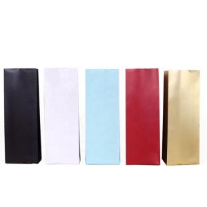 China 12oz Printed Aluminium Foil Pouch Quad Sealing Side Gusset Coffee Bags wholesale