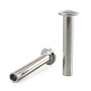China Bright Finish Stainless Steel Flat Round Head Semi-tubular Rivets wholesale