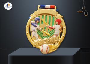 China Sport Baseball Medals Feature The Player In Colors Painting wholesale