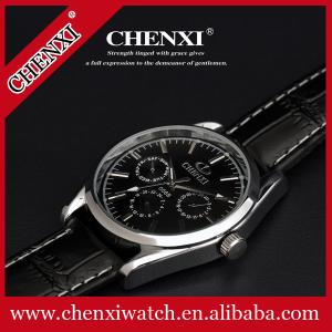 China 2015 Timepieces Fashion Jewelry Men Cycling Wrist Western Men's Watch Stainless Steel Caseback Leather Watches wholesale