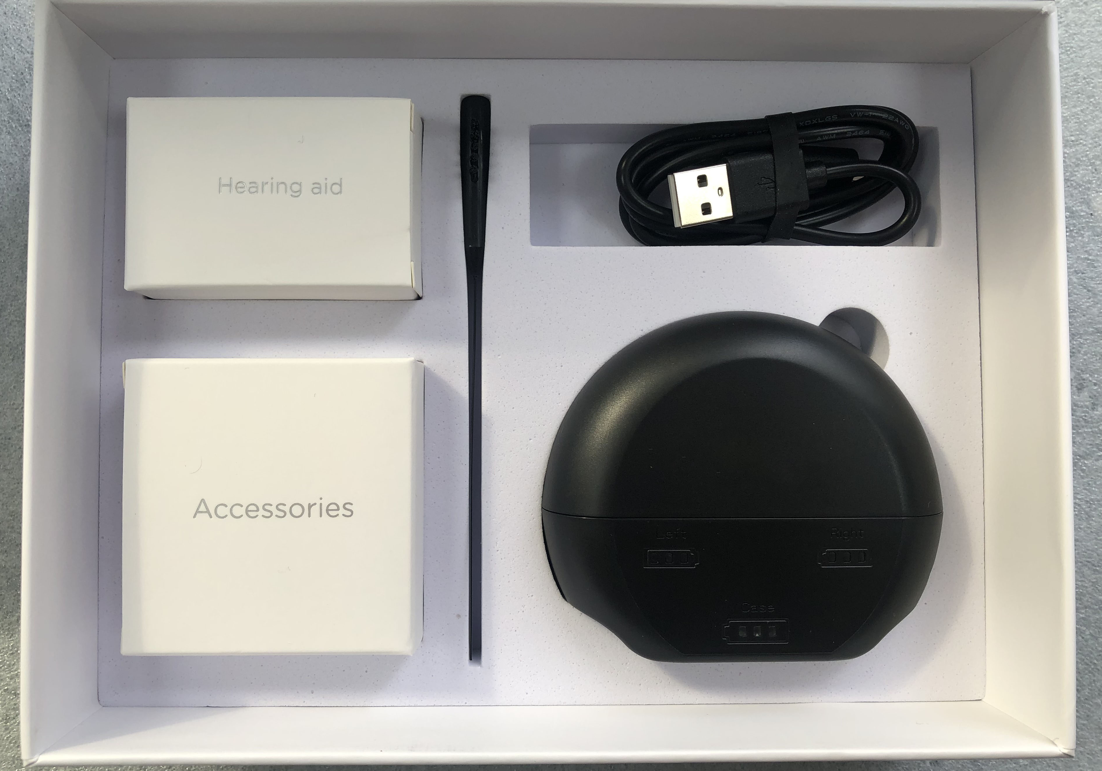 FDA Rechargeable Bluetooth Hearing Aids Silver Sound Amplifier For Elderly