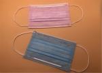 3Ply White Breathable Disposable Mask With Tie On Spunlace / Spunbond